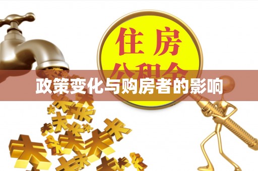 永福政策变化与购房者的影响
