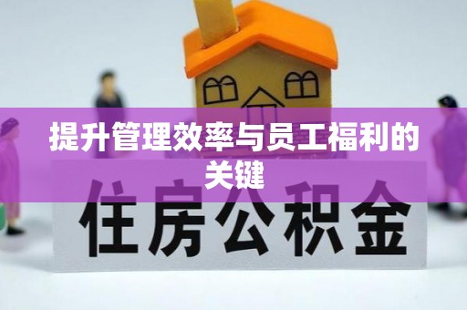 永福提升管理效率与员工福利的关键